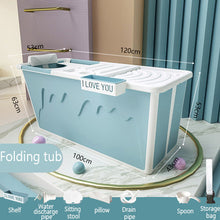 Load image into Gallery viewer, Plastic Bathtub Adult Child Bath Tub with Handle for Small Bathroom Household Large Tub Shower Tray Non-Slip Bath Accessories