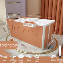 Load image into Gallery viewer, Plastic Bathtub Adult Child Bath Tub with Handle for Small Bathroom Household Large Tub Shower Tray Non-Slip Bath Accessories