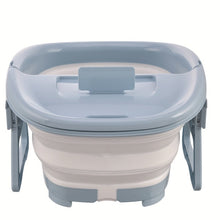 Load image into Gallery viewer, Foldable Footbath Plain Foaming Massage Bucket Foot Soaking Bucket Household Plastic Sauna Bathtub Pedicure Bath Water Bucket
