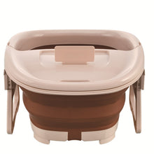 Load image into Gallery viewer, Foldable Footbath Plain Foaming Massage Bucket Foot Soaking Bucket Household Plastic Sauna Bathtub Pedicure Bath Water Bucket
