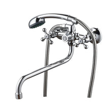 Load image into Gallery viewer, Accoona Shower Faucets Classic Bathtub Faucet Chrome Plated Single Holder Long Nose Brass Bathroom Faucet Bath Mixer Tap A7176
