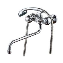 Load image into Gallery viewer, Accoona Shower Faucets Classic Bathtub Faucet Chrome Plated Single Holder Long Nose Brass Bathroom Faucet Bath Mixer Tap A7176
