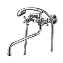 Load image into Gallery viewer, Accoona Shower Faucets Classic Bathtub Faucet Chrome Plated Single Holder Long Nose Brass Bathroom Faucet Bath Mixer Tap A7176
